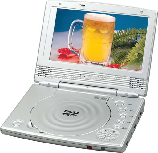 PORTABLE DVD PLAYER WITH 7 inch TFT-LCD